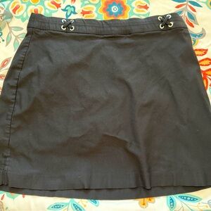 Rafaella Black Skort with Silver Accents